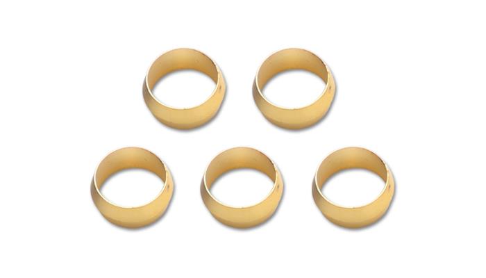 Vibrant Brass Olive Inserts 1/2in - Pack of 5 Vibrant VIB16468
