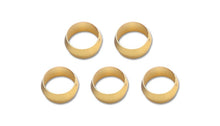Load image into Gallery viewer, Vibrant Brass Olive Inserts 1/2in - Pack of 5 Vibrant VIB16468