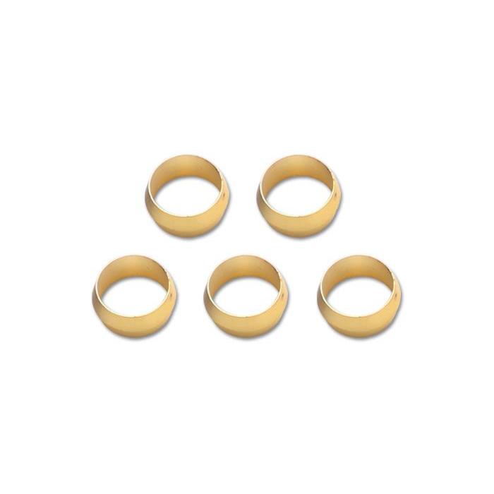 Vibrant Brass Olive Inserts 3/8in - Pack of 5 Vibrant VIB16466