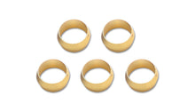 Load image into Gallery viewer, Vibrant Brass Olive Inserts 5/16in - Pack of 5 - Black Ops Auto Works