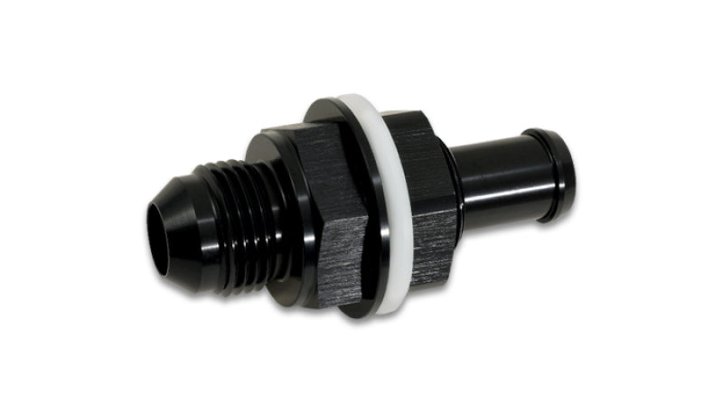 Vibrant Bulkhead Fuel Cell Adapter -8AN Male Flare x 1/2in Barb - Black Ops Auto Works