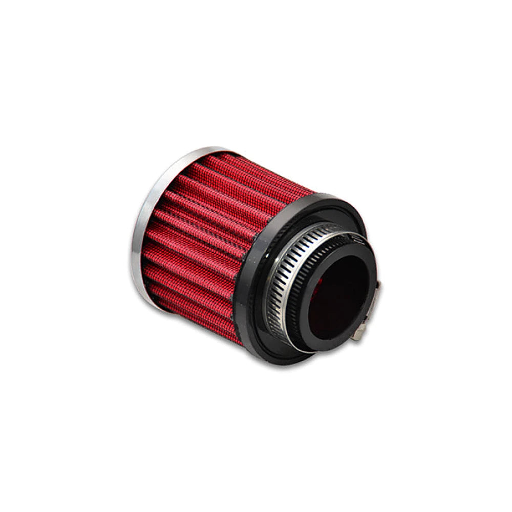 Vibrant Crankcase Breather Filter w/ Chrome Cap 1.5in 38mm Inlet ID - Black Ops Auto Works