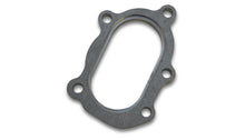 Load image into Gallery viewer, Vibrant GT25R / GT28R Discharge Flange with Oval Outlet (5 Bolt) T304 SS 1/2in Thick - Black Ops Auto Works