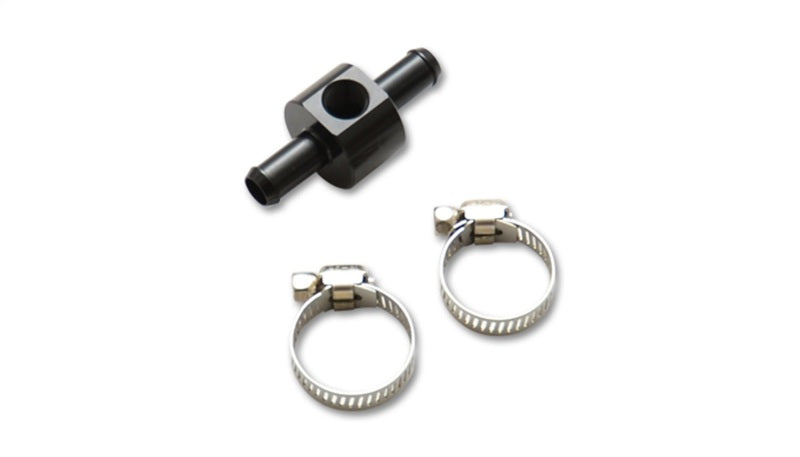 Vibrant Inline Barbed Union for 3/8in ID Hose with 1/8in NPT Port - Black Ops Auto Works