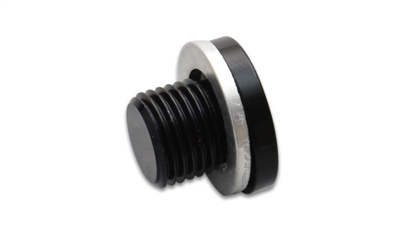 Vibrant M10 x 1.25 Metric Aluminum Port Plug with Crush Washer - Black Ops Auto Works