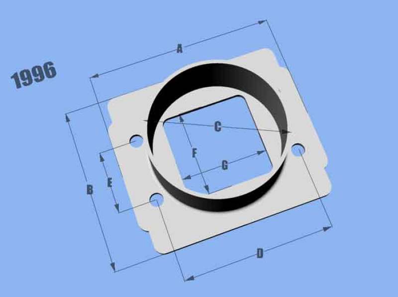 Vibrant MAF SenAdapter Plate Toyota w/ Bosch MAF Sensuse w/ 3in ID filteronly - Black Ops Auto Works