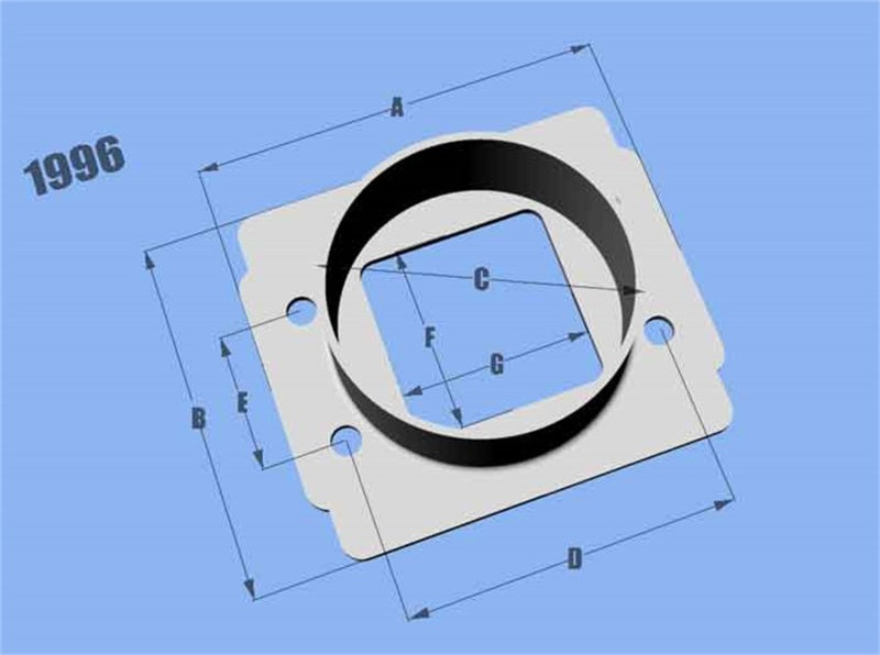 Vibrant MAF SenAdapter Plate Toyota w/ Bosch MAF Sensuse w/ 3in ID filteronly - Black Ops Auto Works