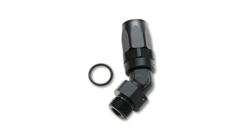 Vibrant Male -8AN 45 Degree Hose End Fitting - 3/4-16 Thread (8) - Black Ops Auto Works