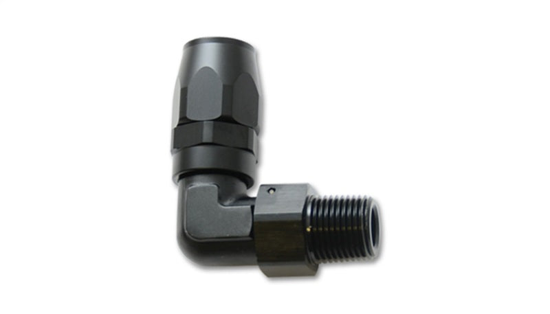 Vibrant Male NPT 90 Degree Hose End Fitting -6AN - 1/4 NPT - Black Ops Auto Works