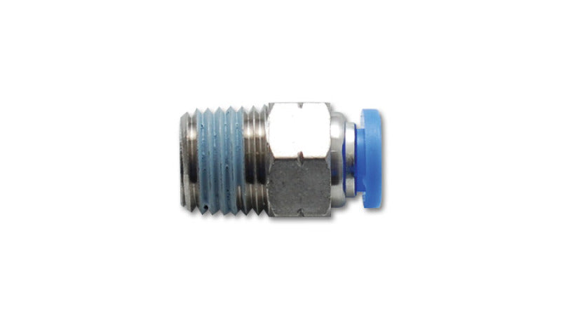 Vibrant Male Straight Pneumatic Vacuum Fitting (1/8in NPT Thread) - for 1/4in (6mm) OD tubing - Black Ops Auto Works
