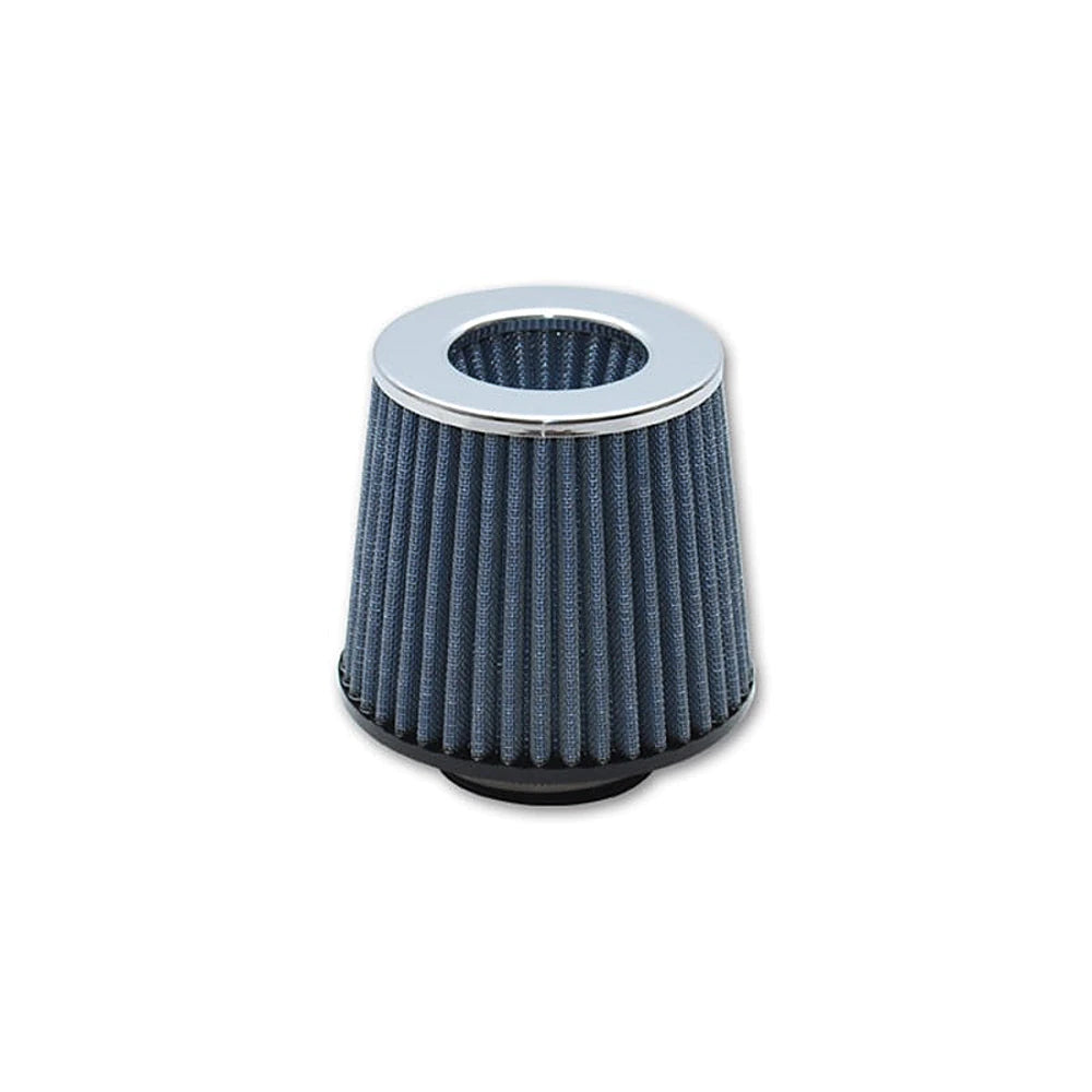Vibrant Open Funnel Perf Air Filter (5in Cone O.D. x 5in Tall x 2.75in inlet I.D.) Chrome Filter Cap - Vibrant 1923C