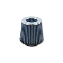 Load image into Gallery viewer, Vibrant Open Funnel Perf Air Filter (5in Cone O.D. x 5in Tall x 4.5in inlet I.D.) Chrome Filter Cap - Black Ops Auto Works