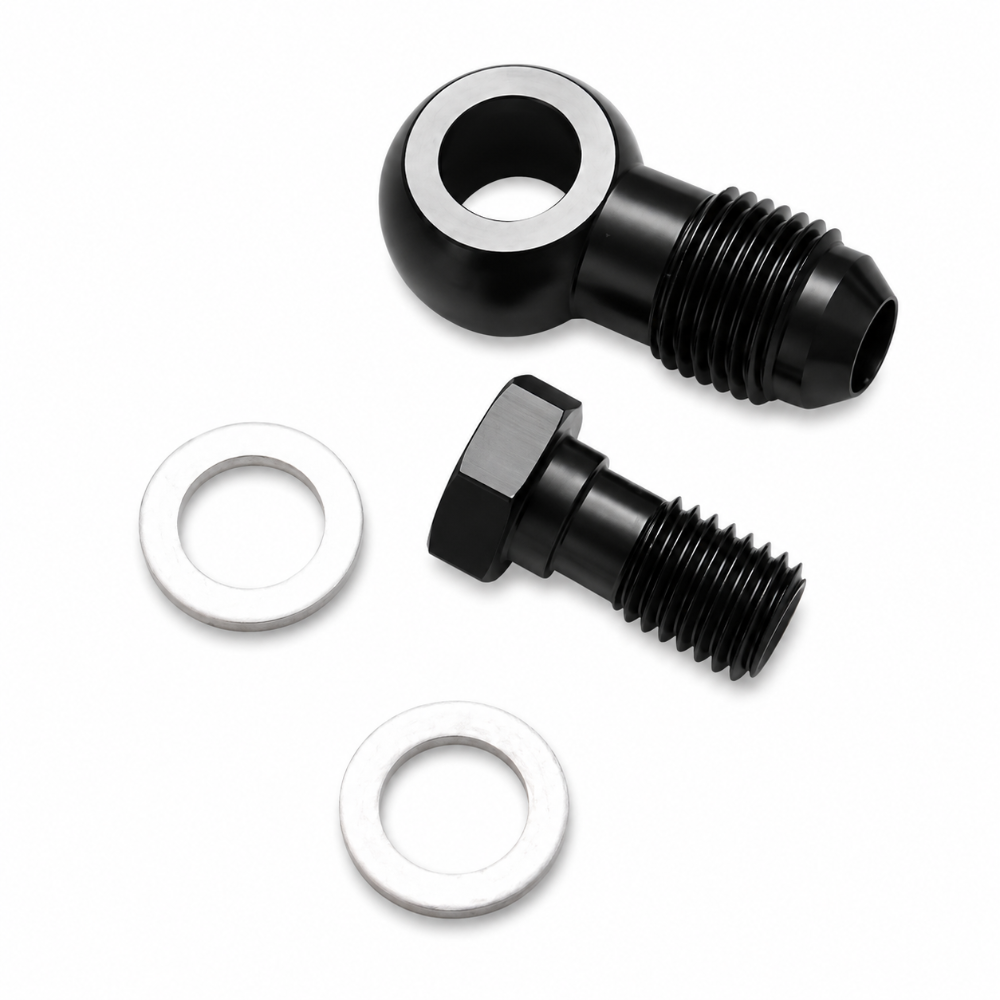 Vibrant Performance -3AN banjo fuel line fitting for 12mm x 1.5 metric fuel system connections