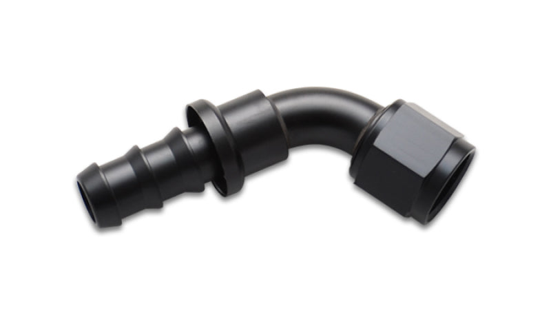 Vibrant Push-On 60 Degree Hose End Elbow FittingSize -12AN - Black Ops Auto Works
