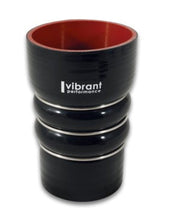 Load image into Gallery viewer, Vibrant Silicone Coupling 4 Ply Aramid CAC Transition Hose 3.25in x 3in Inlet/Outlet - Black - Black Ops Auto Works