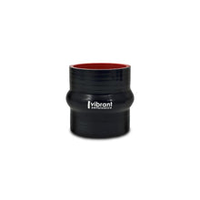 Load image into Gallery viewer, Vibrant Silicone Hump Hose Coupler 2.375in ID x 3.00in Long - Black Vibrant VIB19680