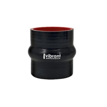 Load image into Gallery viewer, Vibrant Silicone Hump Hose Coupler 3.125in ID x 3.00in Long - Black Vibrant VIB19682