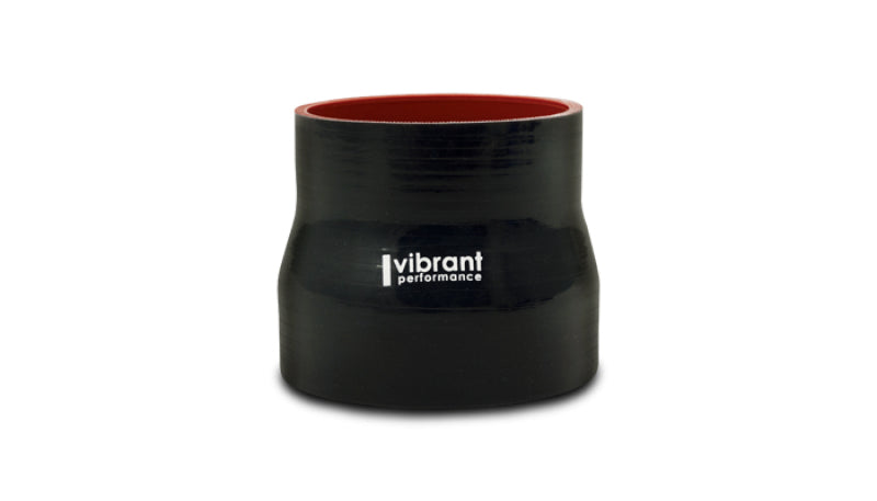Vibrant Silicone Reducer Coupler 1.00in ID x 0.75in ID x 4.00in Long - Black Vibrant VIB19713