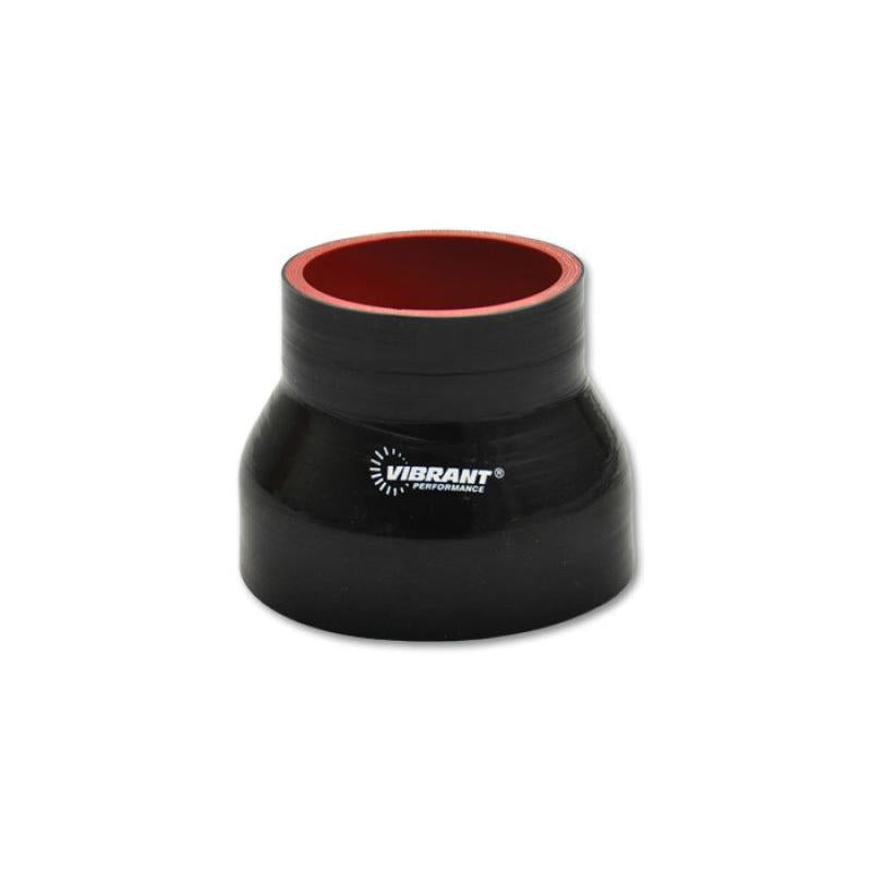 Vibrant Silicone Reducer Coupler 1.00in ID x 0.75in ID x 4.00in Long - Black Vibrant VIB19713