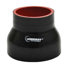 Load image into Gallery viewer, Vibrant Silicone Reducer Coupler 3.50in ID x 3.125in ID x 3.00in Long - Black Vibrant VIB19739