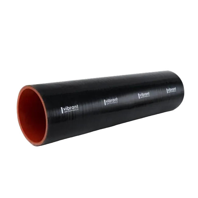 Vibrant Silicone Straight Hose Coupler 1.125in ID x 12.00in Long - Gloss Black Vibrant VIB27328
