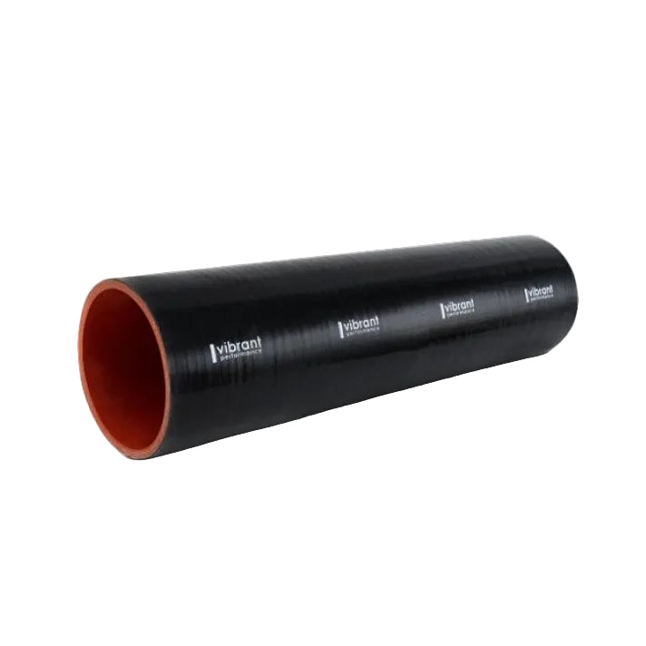 Vibrant Silicone Straight Hose Coupler 1.375in ID x 12.00in Long - Gloss Black Vibrant VIB27335
