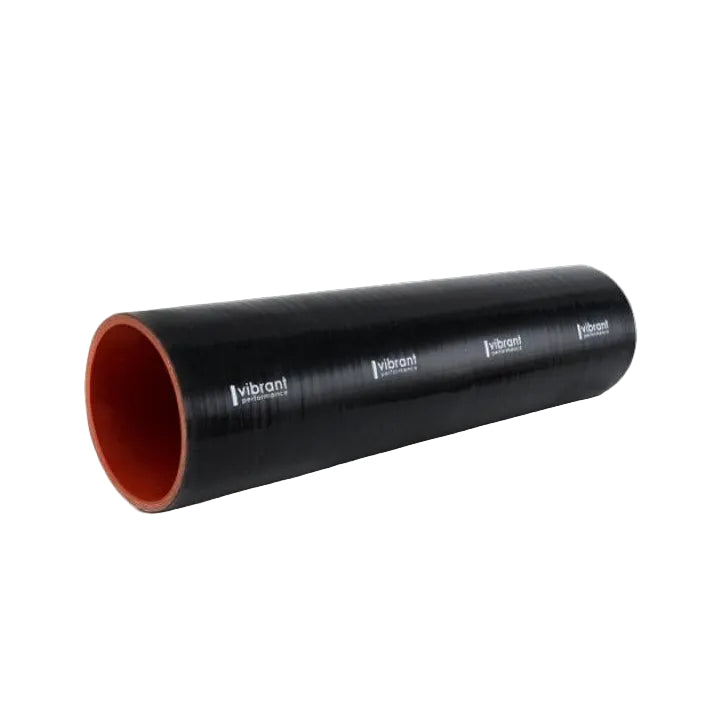 Vibrant Silicone Straight Hose Coupler 1.875in ID x 12.00in Long - Gloss Black Vibrant VIB27348
