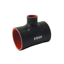 Load image into Gallery viewer, Vibrant Silicone T-Hose Coupler Hose ID 2.75in Overall Length 4in Branch ID 1in Vibrant VIB19690