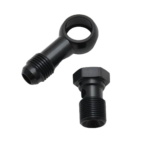 Vibrant Single -6AN 7/16-24 Aluminum Male Banjo Adapter Assembly Vibrant VIB11573