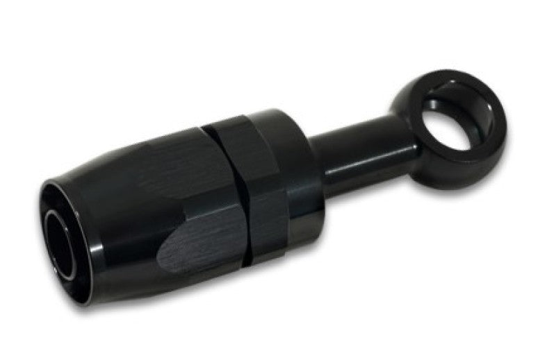 Vibrant Single -6AN x 12mm ID Banjo to Hose End Aluminum Fitting - Black Ops Auto Works