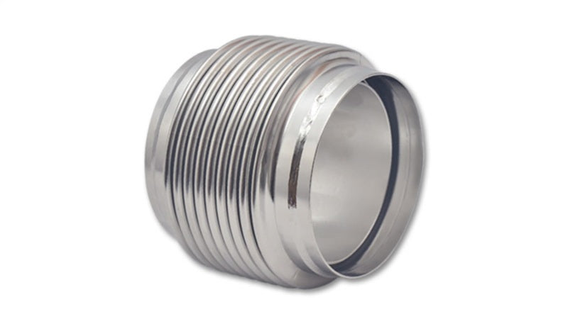 Vibrant SS Bellow Assembly w/ Solid Liner 4in inlet/outlet ID x 4in overall L Electro Polished - Black Ops Auto Works