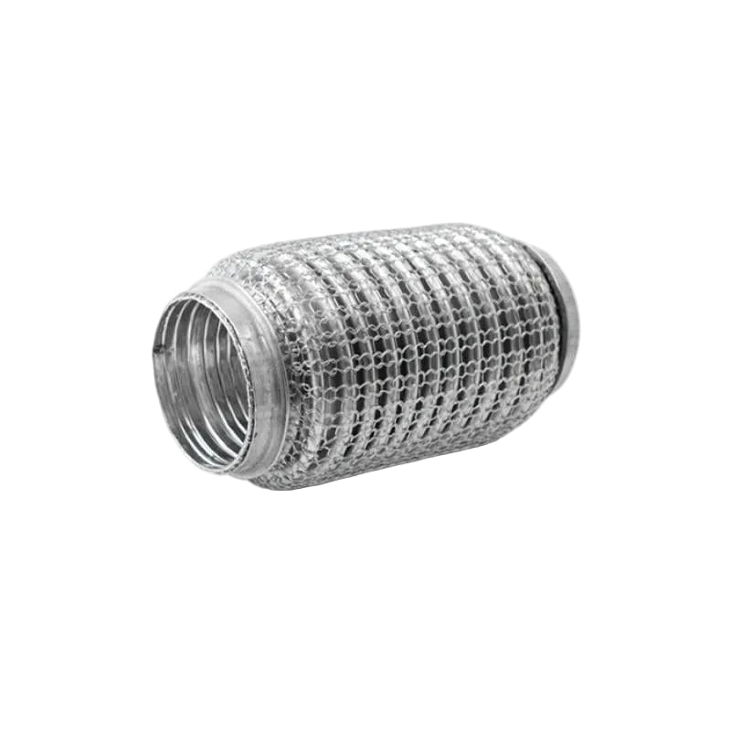 Vibrant SS Flex Coupling w/ Interlock Liner and Mesh Braid 2.25in Inlet/Outlet x 6in long Vibrant VIB66706