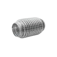 Load image into Gallery viewer, Vibrant SS Flex Coupling w/ Interlock Liner and Mesh Braid 2.25in Inlet/Outlet x 6in long Vibrant VIB66706