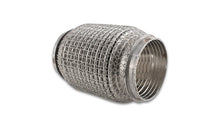 Load image into Gallery viewer, Vibrant SS Flex Coupling w/ Interlock Liner and Mesh Braid 3in Inlet/Outlet x 6in long - Black Ops Auto Works