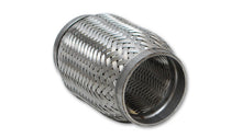 Load image into Gallery viewer, Vibrant SS Flex Coupling with Inner Braid Liner 2.25in inlet/outlet x 8in flex length - Black Ops Auto Works