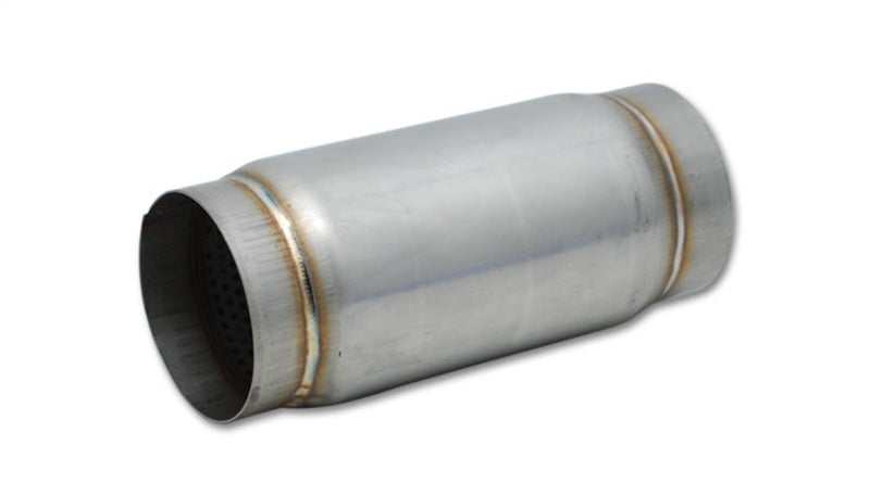 Vibrant SS Race Muffler 4in inlet/outlet x 5in long - Black Ops Auto Works