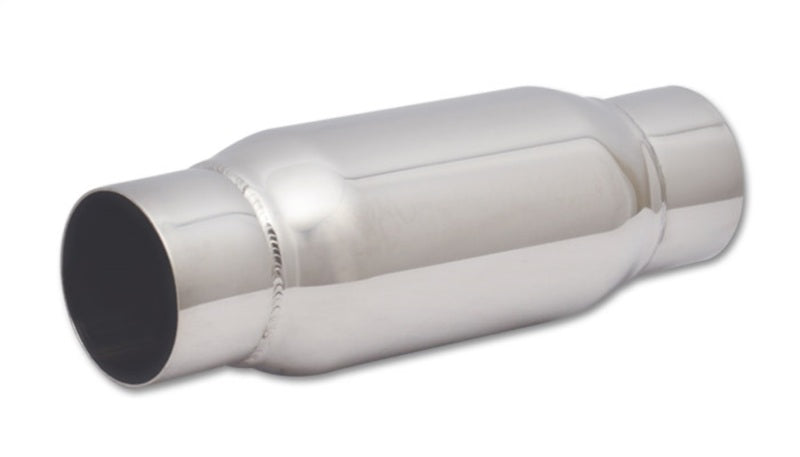 Vibrant SS Resonator (Standard Design) 3in inlet/outlet x 12in long - Black Ops Auto Works