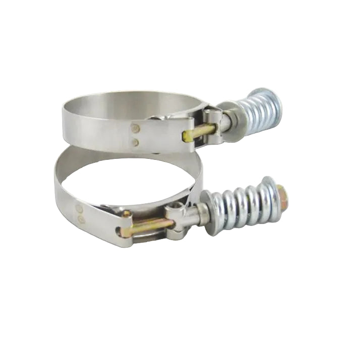 Vibrant SS T-Bolt Clamps Pack of 2 Size Range: 6.25in to 6.55in OD For use w/ 6in ID Coupling Vibrant VIB27860