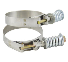 Load image into Gallery viewer, Vibrant Stainless Steel Spring Loaded T-Bolt Clamps (Pack of 2) - Clamp Range 4.78in-5.08in Vibrant VIB27845
