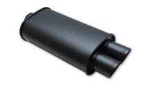 Load image into Gallery viewer, Vibrant StreetPower FLAT BLACK Oval Muffler with Dual 3in Outlet - 3in inlet I.D. - Black Ops Auto Works