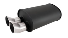 Load image into Gallery viewer, Vibrant Streetpower Flat Blk Muffler 3in Inlet 3in DTM Tips 12336 - Primary
