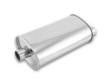 Load image into Gallery viewer, Vibrant StreetPower Oval Muffler - 2in Inlet/Dual Outlet (Center In - Offset Out) - Black Ops Auto Works