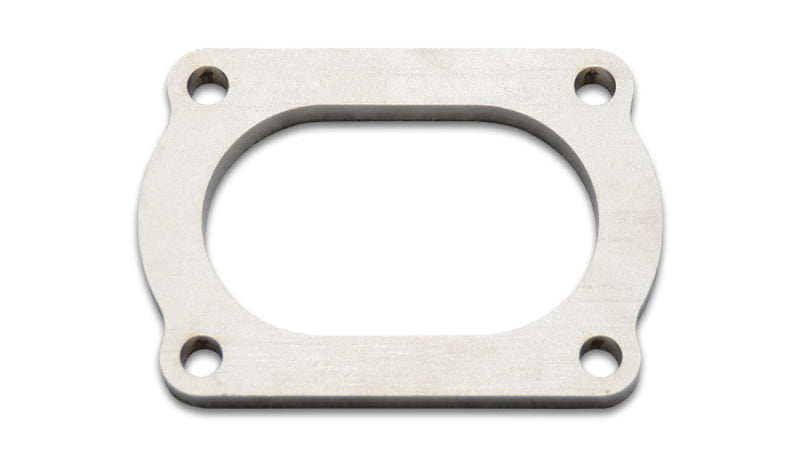 Vibrant T304 SS 4 Bolt Flange for 3in O.D. Oval tubing - Black Ops Auto Works
