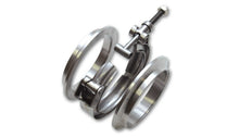 Load image into Gallery viewer, Vibrant T304 SS V-Band Flange Assembly for 2in O.D. Tubing incl 2 V-Band flanges &amp; 1 V-Band Clamp - Black Ops Auto Works