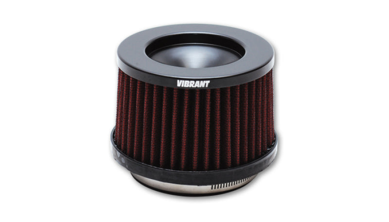 Vibrant The Classic Perf Air Filter 4.75in O.D. Cone x 3-1/2in Tall x 3in inlet I.D. Turbo Outlets - Black Ops Auto Works