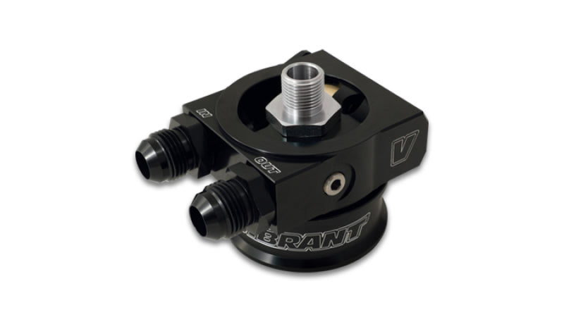 Vibrant Thermostatic Oil Cooler Sandwich Adapter w/Spacer - Black Ops Auto Works