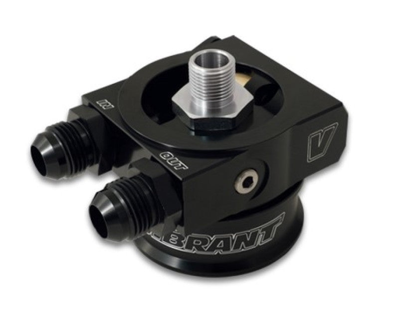 Vibrant Thermostatic Oil Cooler Sandwich Adapter w/Spacer - Black Ops Auto Works