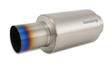 Load image into Gallery viewer, Vibrant Titanium Muffler w/Straight Cut Burnt Tip 4in Inlet / 4in Outlet - Black Ops Auto Works