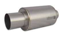 Load image into Gallery viewer, Vibrant Titanium Muffler w/Straight Cut Natural Tip 3.5in Inlet / 3.5in Outlet - Black Ops Auto Works
