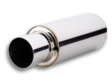 Load image into Gallery viewer, Vibrant TPV Turbo Round Muffler (23in Long) with 4in Round Tip Straight Cut - 3in inlet I.D. - Black Ops Auto Works